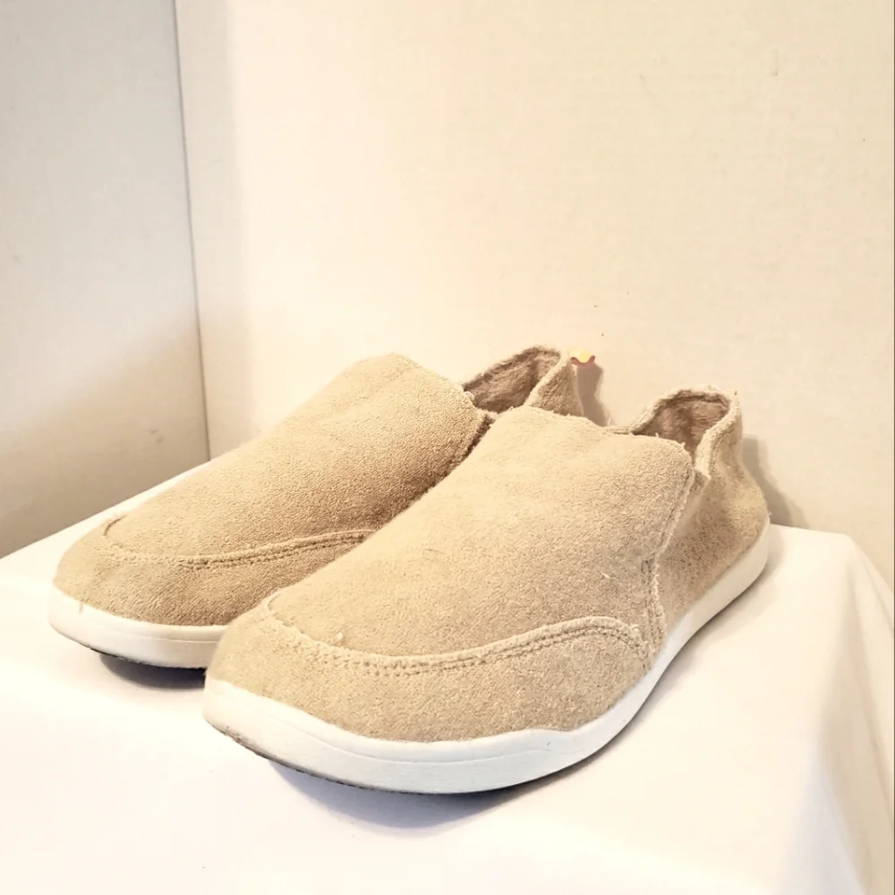 Vionic Beach Malibu Tan Terry Cloth Slip-on Beach Shoes Size: 8.5 - Picture 7 of 12